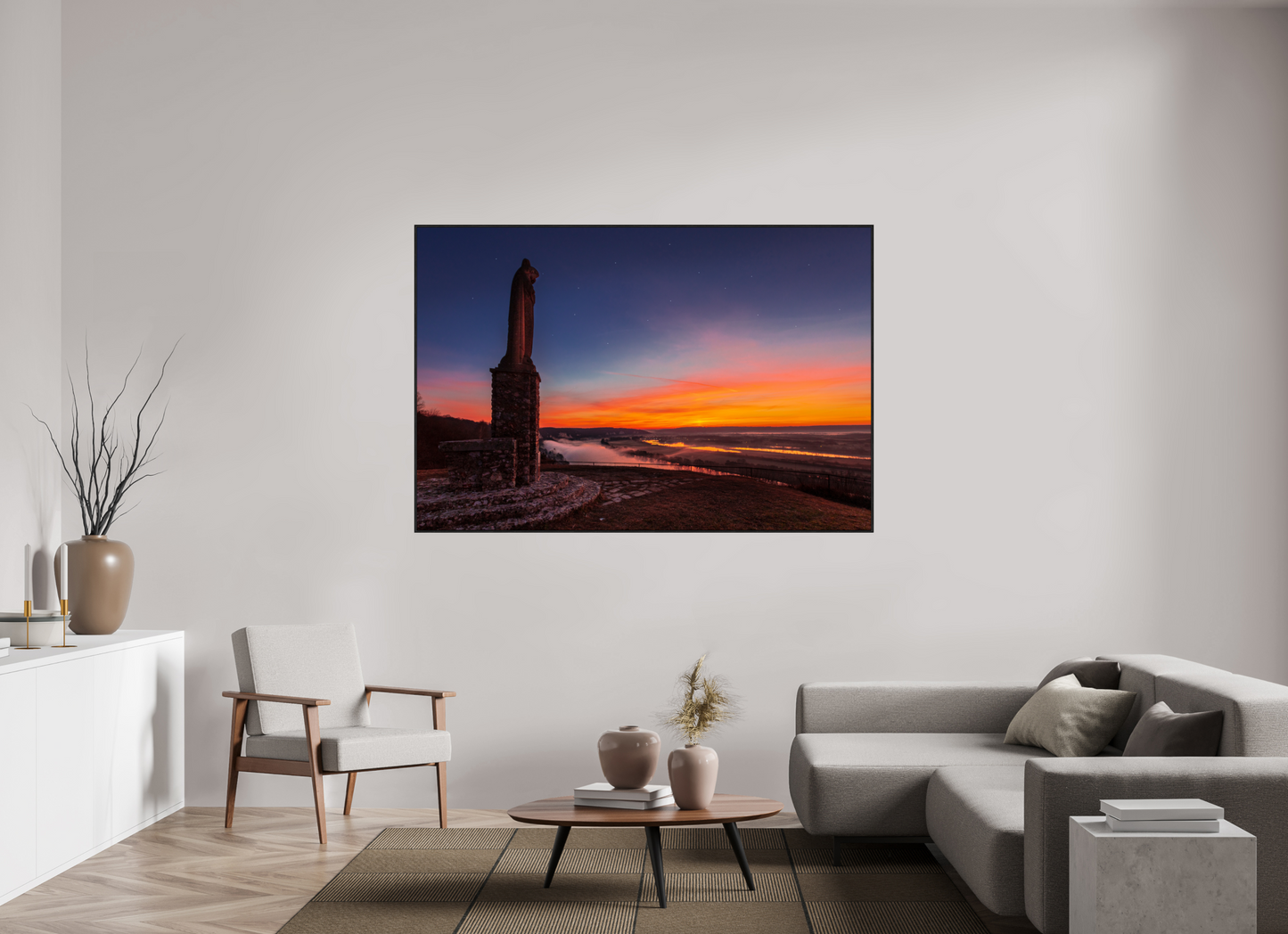 180 x 120 cm, Plexi et cadre américain Notre-Dame de Belle Garde