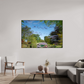 180 x 120 cm, Plexi et cadre américain Une pensée de Claude Monet