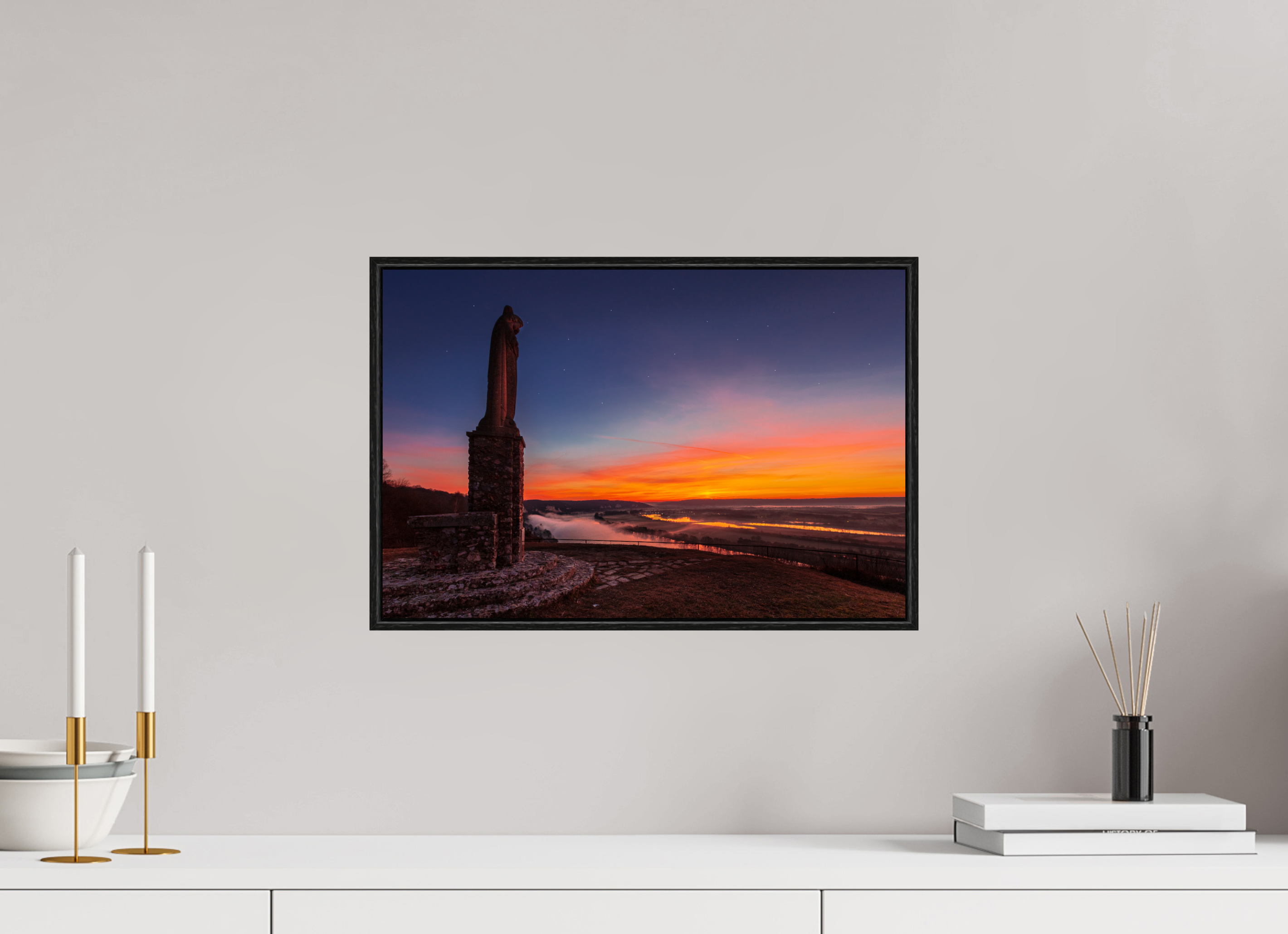 45 x 30 cm, Alu et cadre américain Notre-Dame de Belle Garde