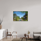 105 x 70 cm, Plexi et cadre américain Une pensée de Claude Monet