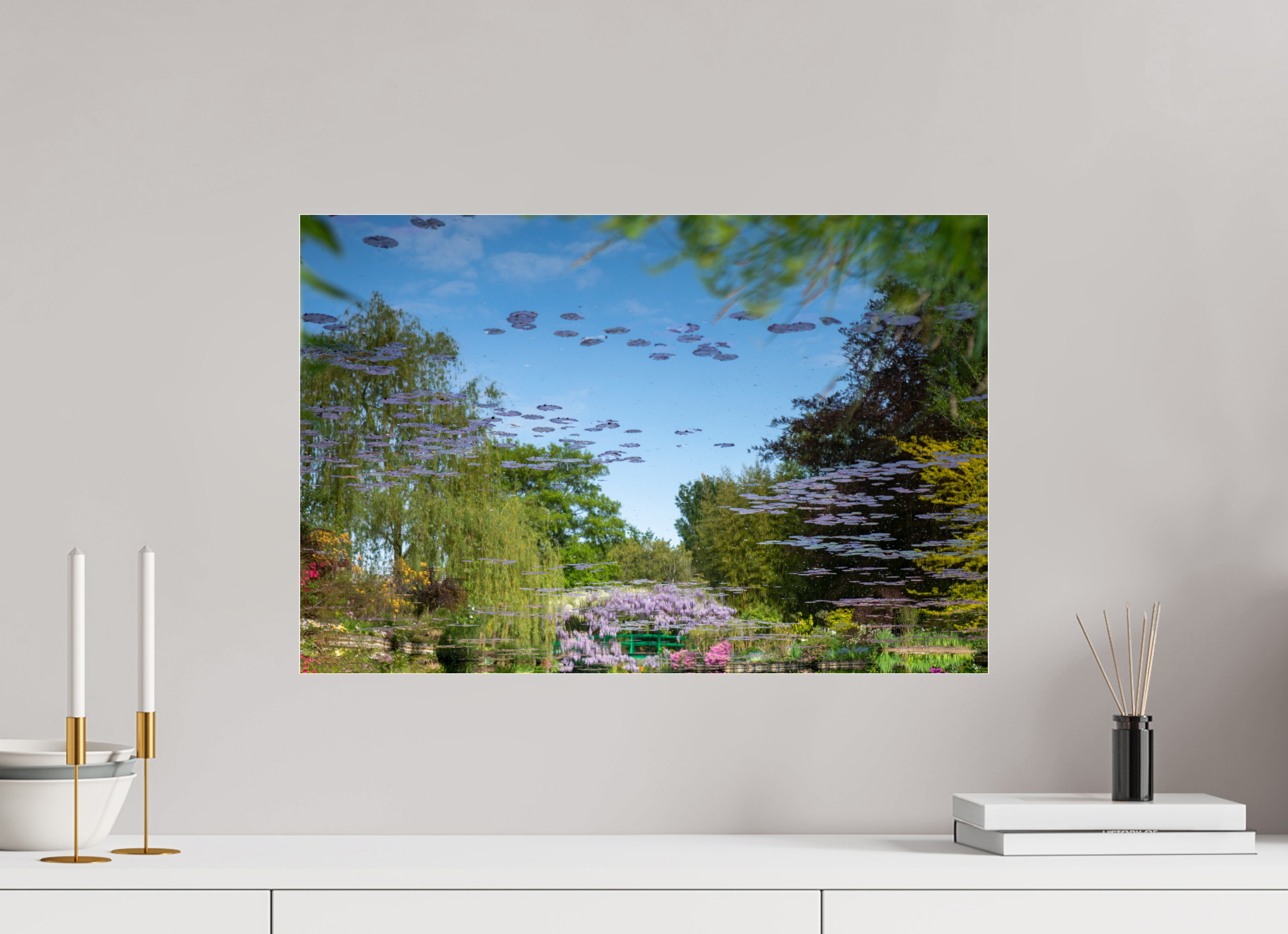 60 x 40 cm, Photo Print Under Acrylic Glass Une pensée de Claude Monet