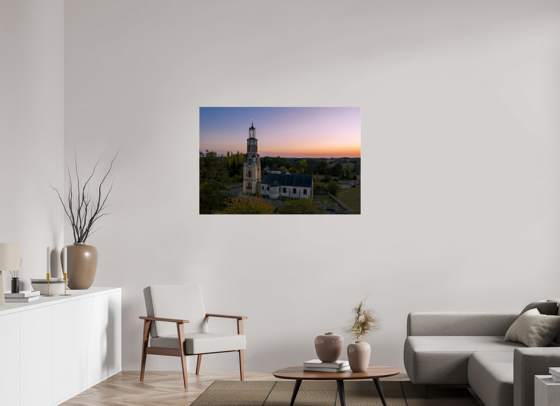 120 x 80 cm, Photo Print Under Acrylic Glass EGLISE NOTRE-DAME DE LA SALETTE