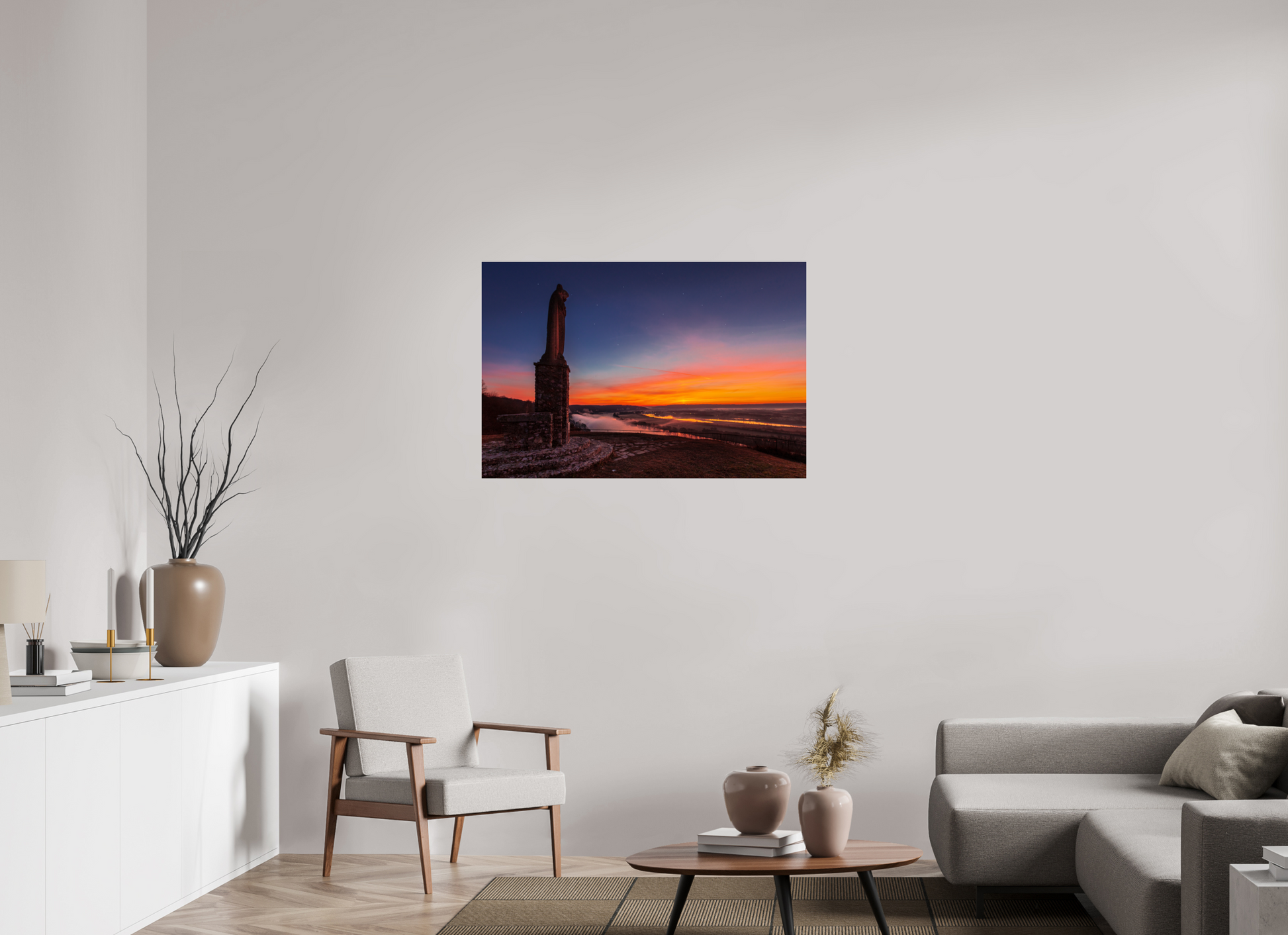 105 x 70 cm, Photo Print Under Acrylic Glass Notre-Dame de Belle Garde