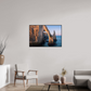 105 x 70 cm, Plexi et cadre américain Lumière dorée sur l’arche d’Étretat