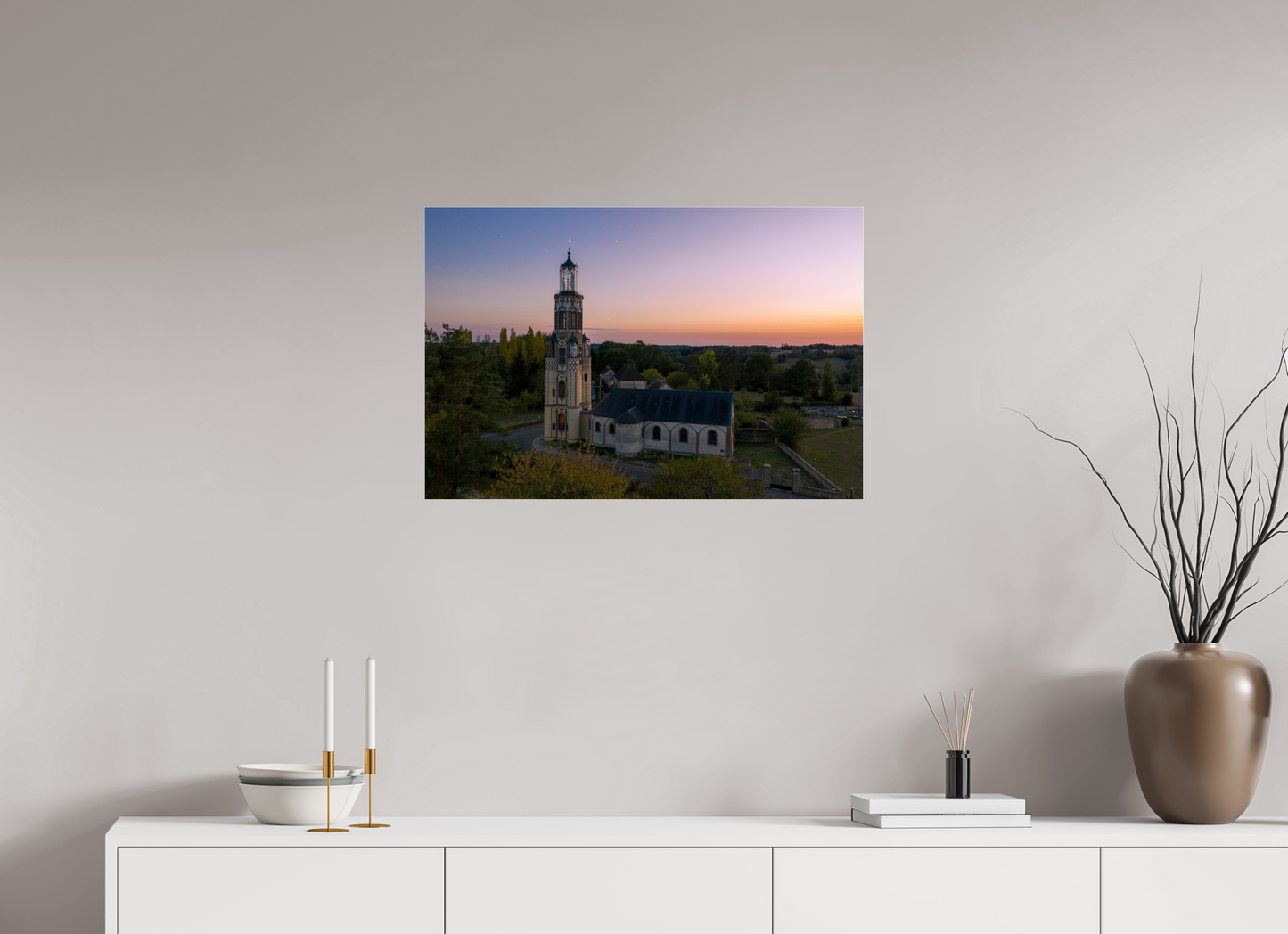 75 x 50 cm, Photo Print Under Acrylic Glass EGLISE NOTRE-DAME DE LA SALETTE