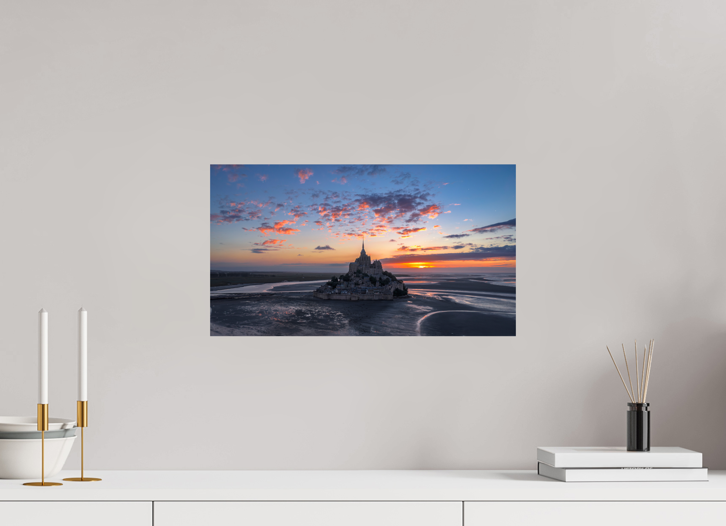 48 x 27 cm, Photo Print On Fuji Crystal DP II mont st Michel