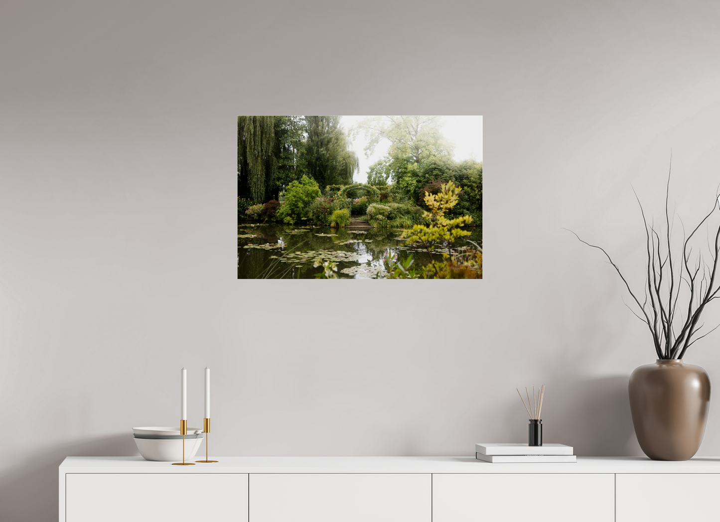 75 x 50 cm, Photo Print Under Acrylic Glass La mare de Giverny