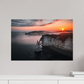 60 x 40 cm, Photo Print Under Acrylic Glass Aube sur les Falaises d'Aval d'Etretat