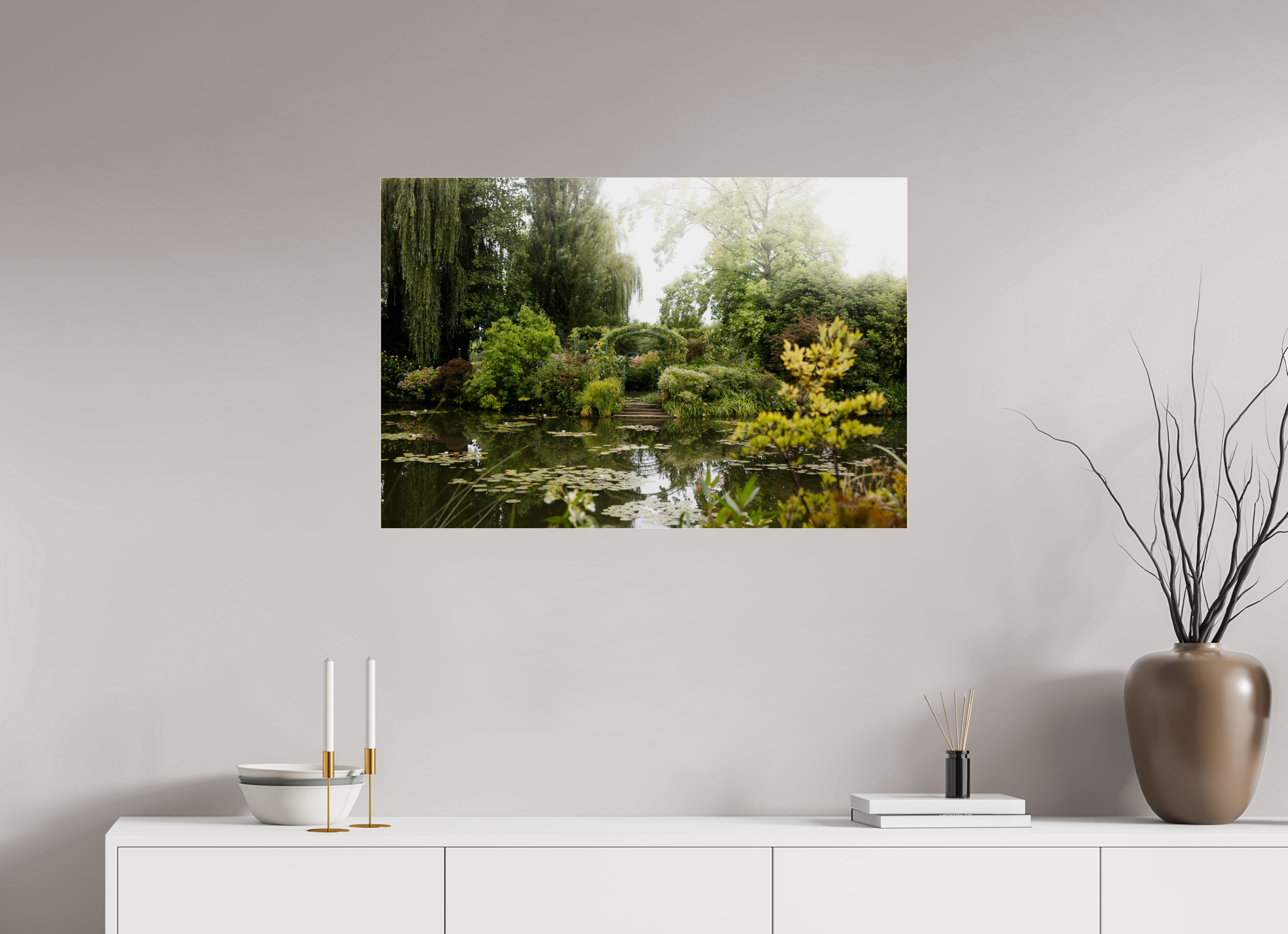 90 x 60 cm, Photo Print Under Acrylic Glass La mare de Giverny