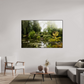 180 x 120 cm, Plexi et cadre américain La mare de Giverny