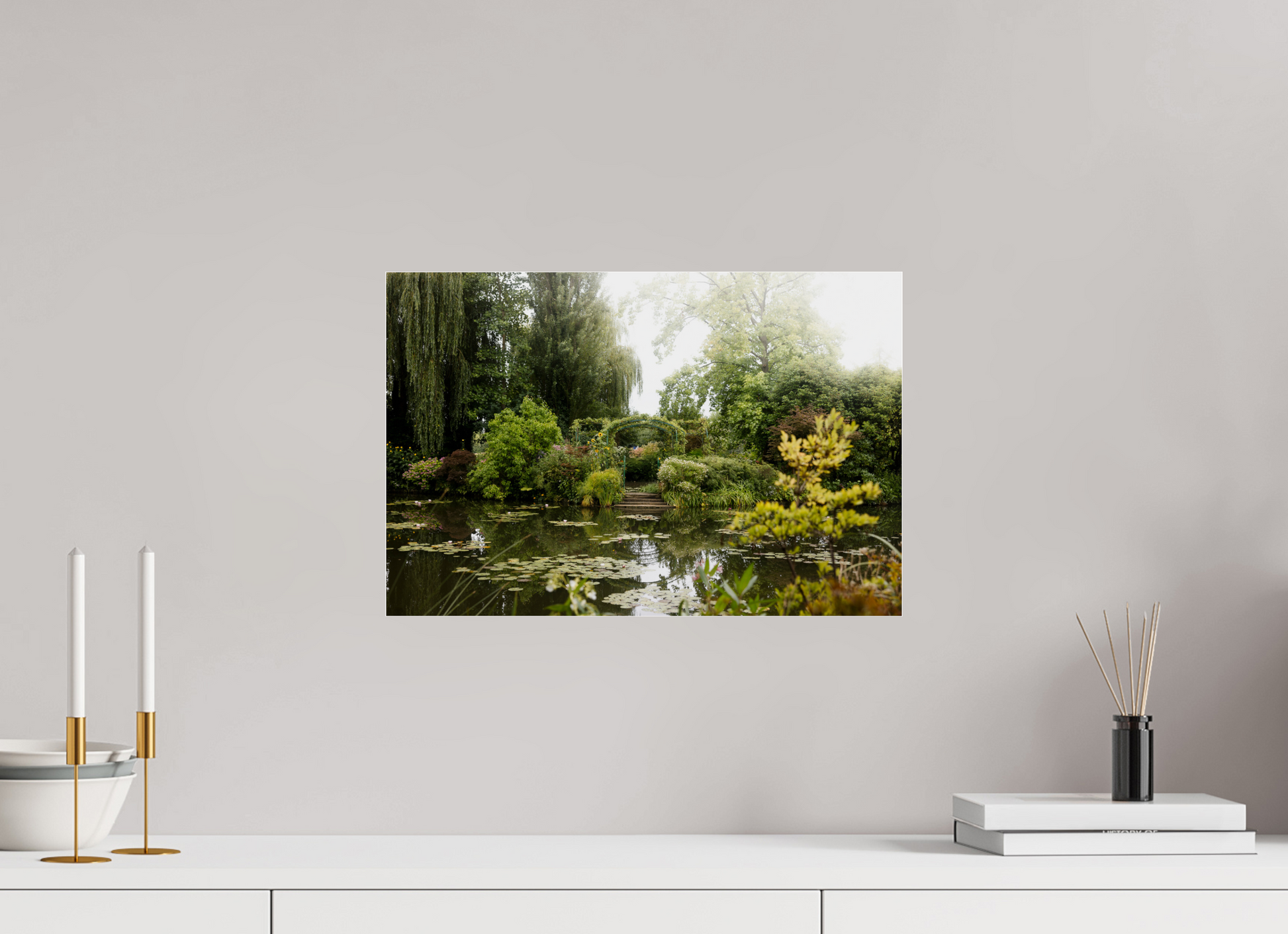 45 x 30 cm, Photo Print Under Acrylic Glass La mare de Giverny
