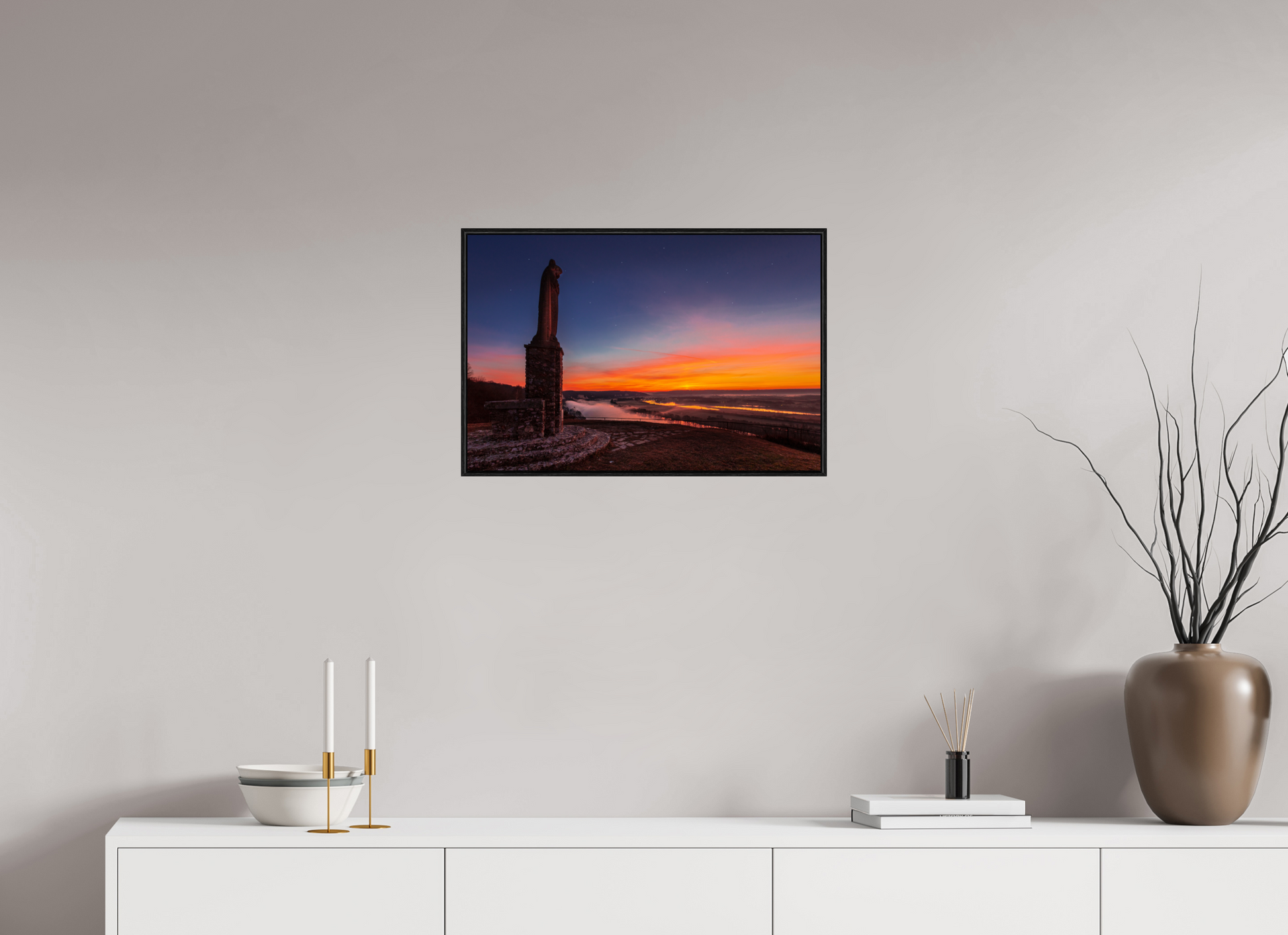60 x 40 cm, Alu et cadre américain Notre-Dame de Belle Garde