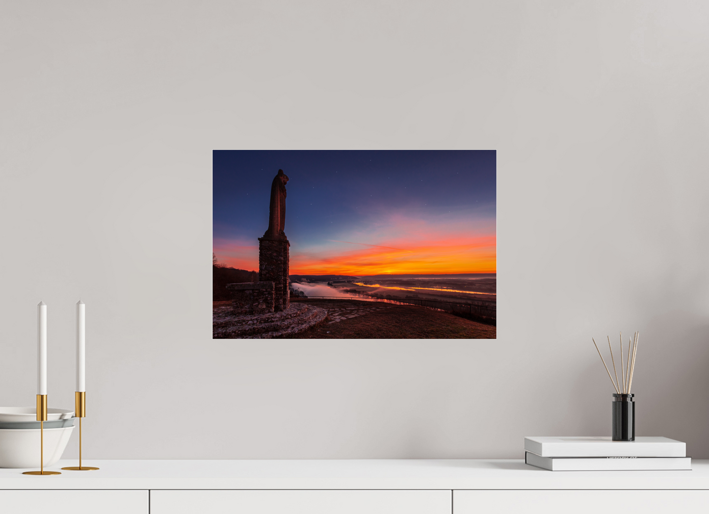 45 x 30 cm, Photo Print Under Acrylic Glass Notre-Dame de Belle Garde