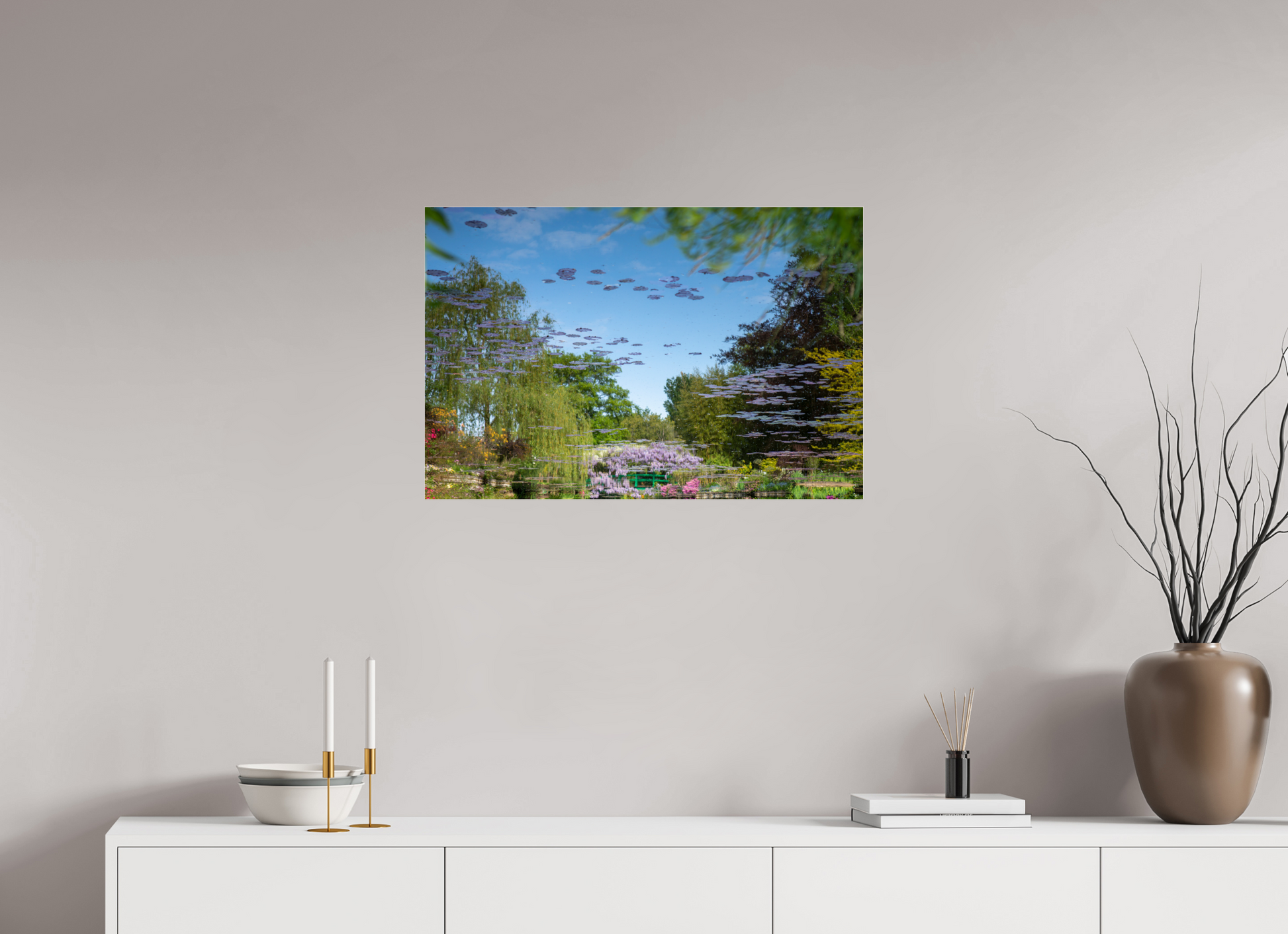 75 x 50 cm, Photo Print Under Acrylic Glass Une pensée de Claude Monet