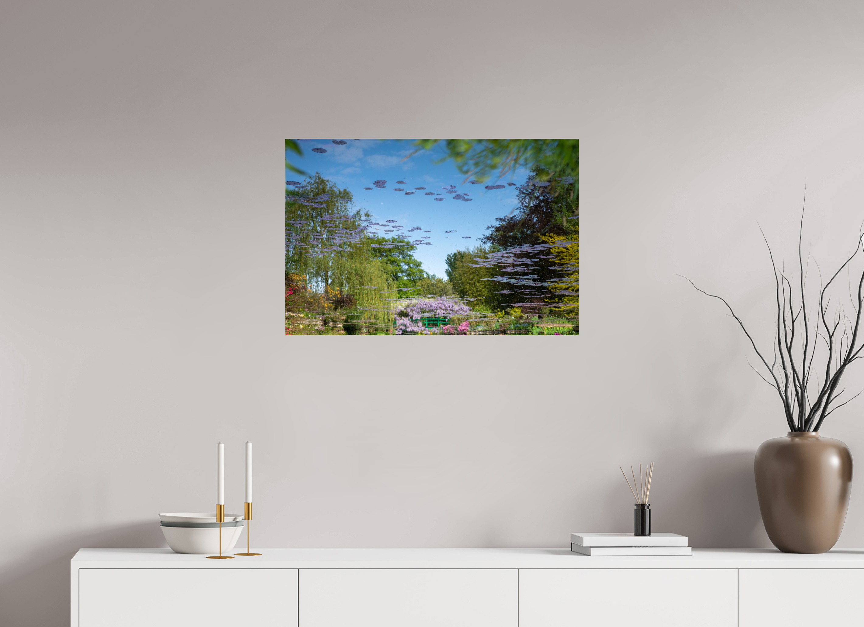 75 x 50 cm, Photo Print Under Acrylic Glass Une pensée de Claude Monet