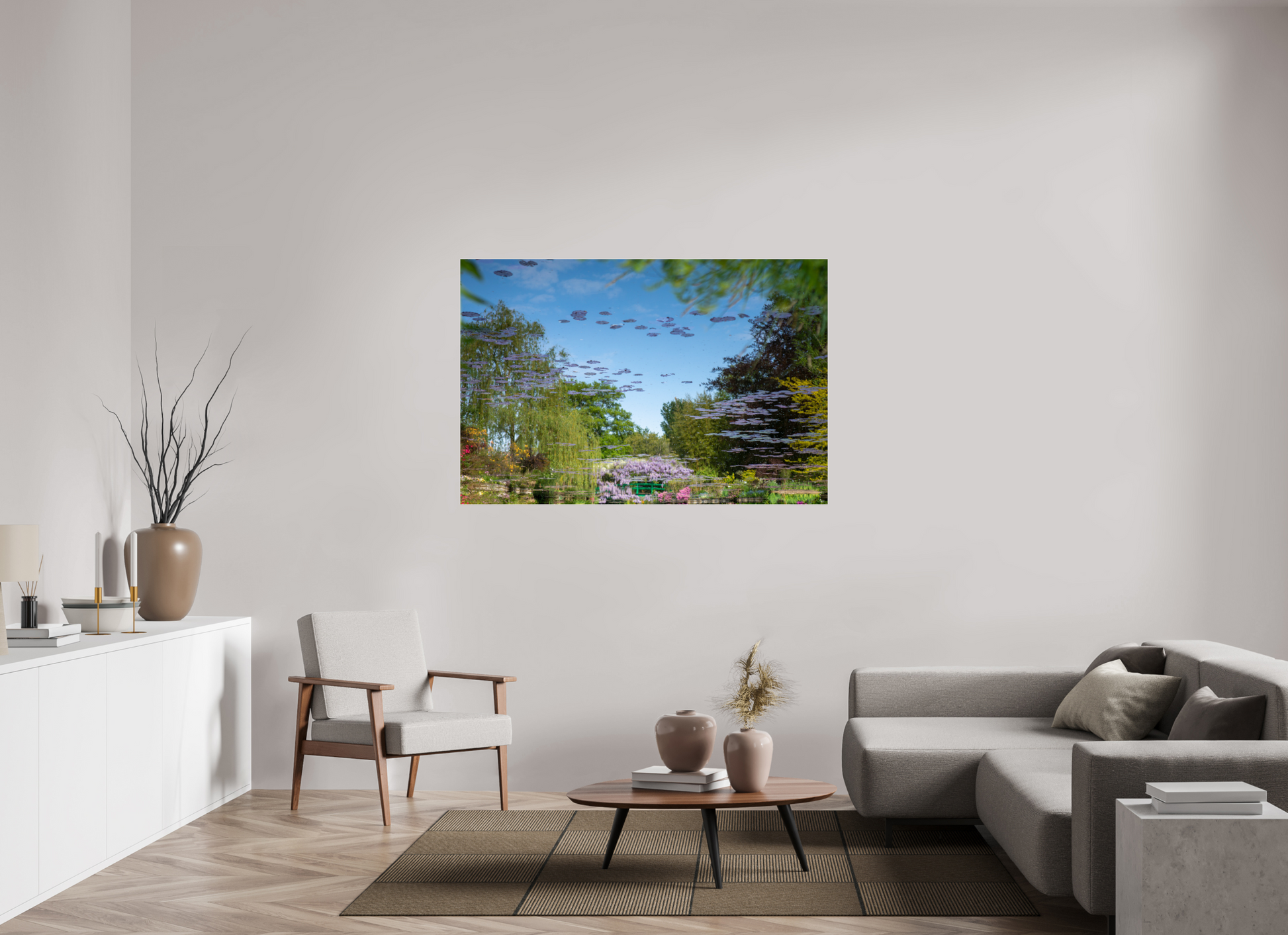 150 x 100 cm, Photo Print Under Acrylic Glass Une pensée de Claude Monet